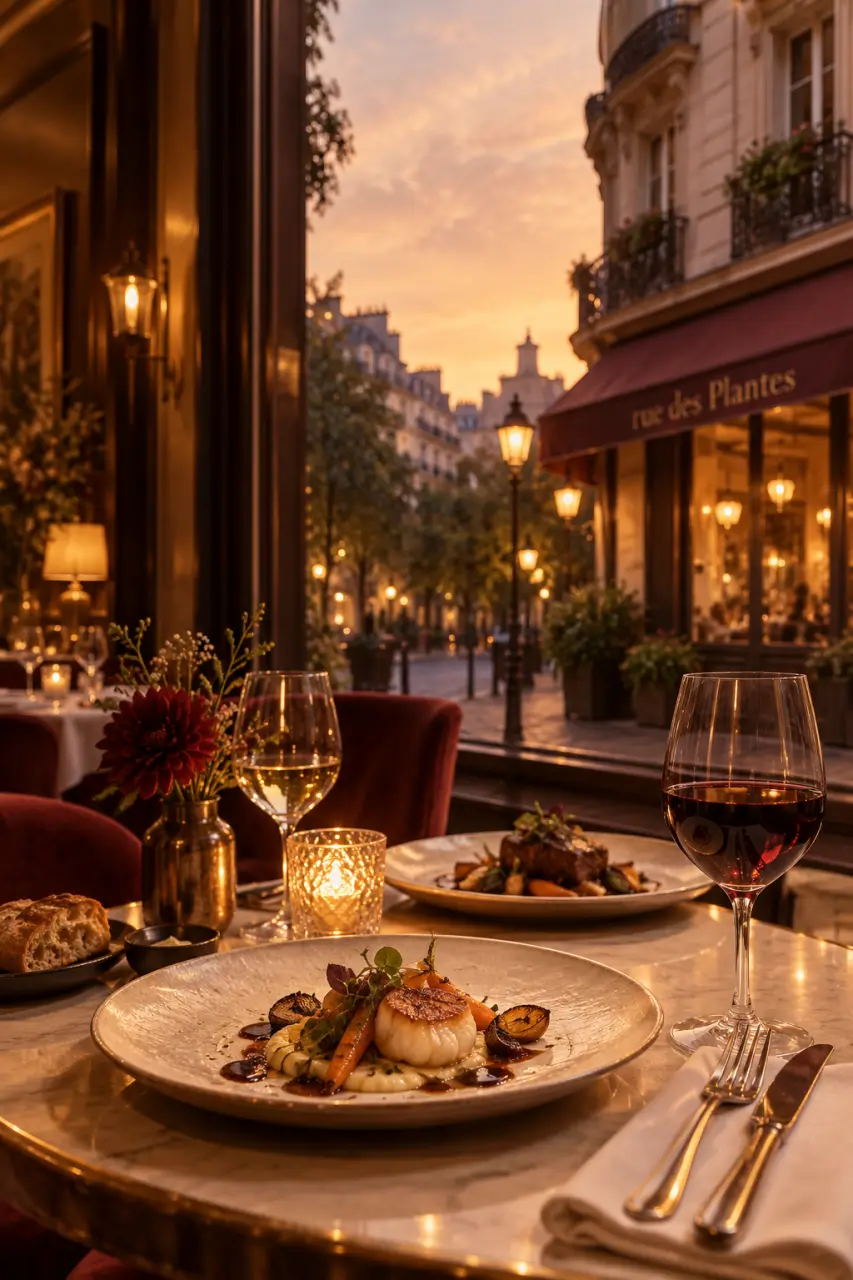 Restaurant rue des Plantes : le bon choix dépend de la cuisine, du cadre et de l’occasion