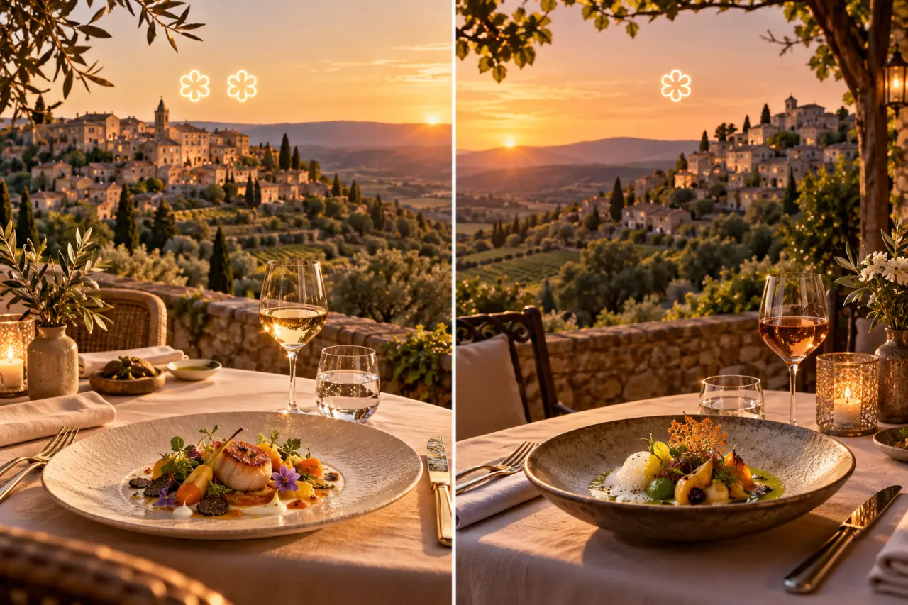 Restaurant Michelin dans le Luberon : deux étoiles à Bonnieux, une étoile à Joucas, quelle table choisir ?