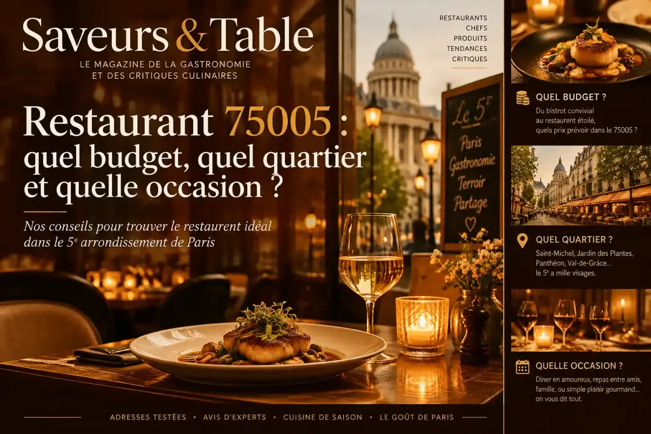 Restaurant 75005 : quel budget, quel quartier et quelle occasion ?