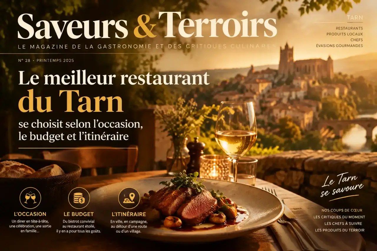Le meilleur restaurant du Tarn se choisit selon l’occasion, le budget et l’itinéraire