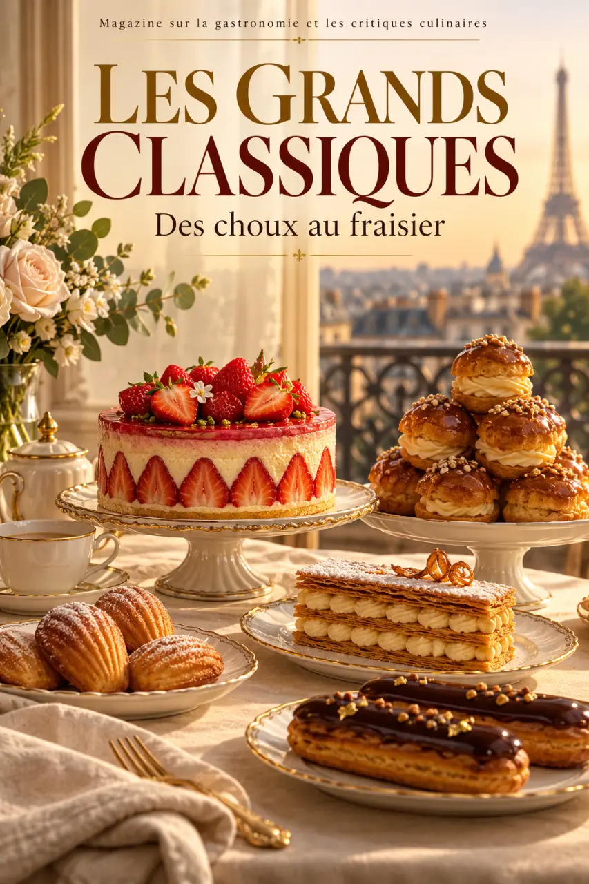 Des choux au fraisier : les grands classiques de la pâtisserie française
